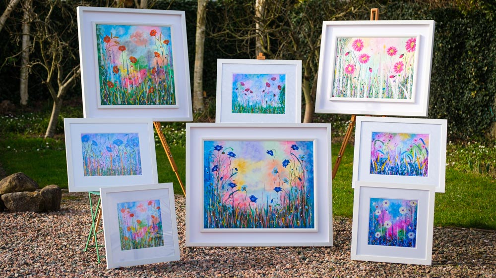 Framed prints and original canvasses by Lorraine O'Donovan
