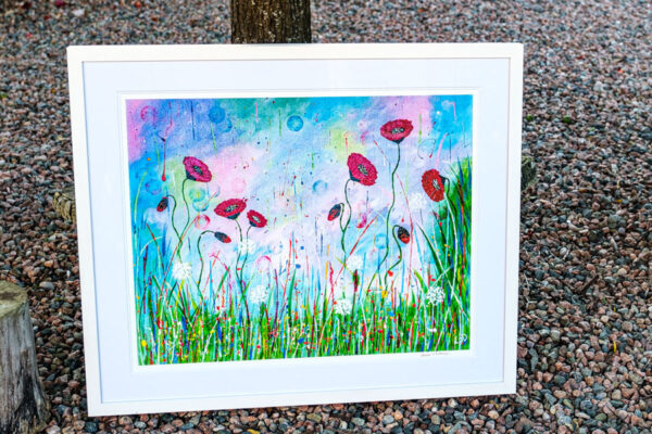 Framed Red Poppy limited Edition Print