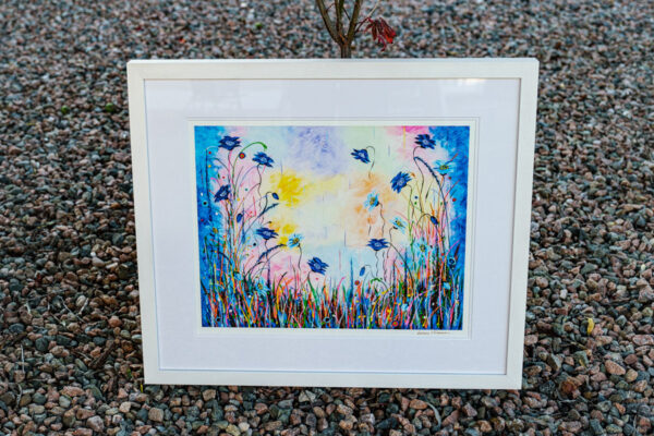 Blue Poppies Framed Limited Edition Fine Art Print