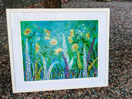 Busy Meadow Framed Fine Art Print