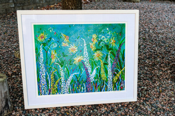 Busy Meadow Framed Fine Art Print