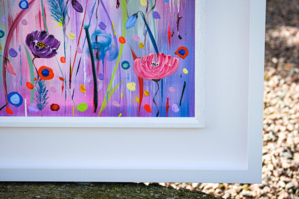 Spring Pastels Original Irish Art Frame Detail