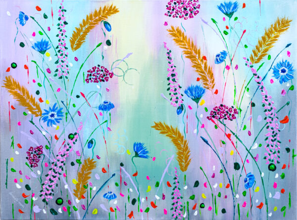 Cornflower Meadow by Lorraine's Art