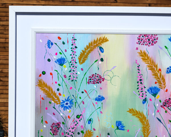 Cornflower Meadow by Lorraine's Art frame detail