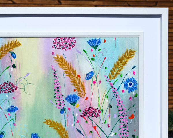 Cornflower Meadow by Lorraine's Art frame detail