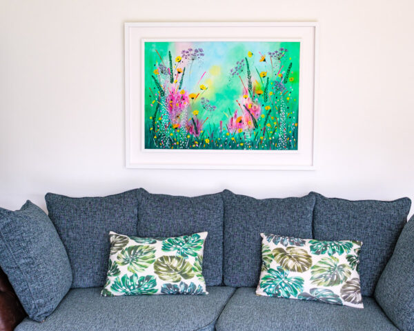 Tapestry of Colour Original Framed Painting by Lorraines Art
